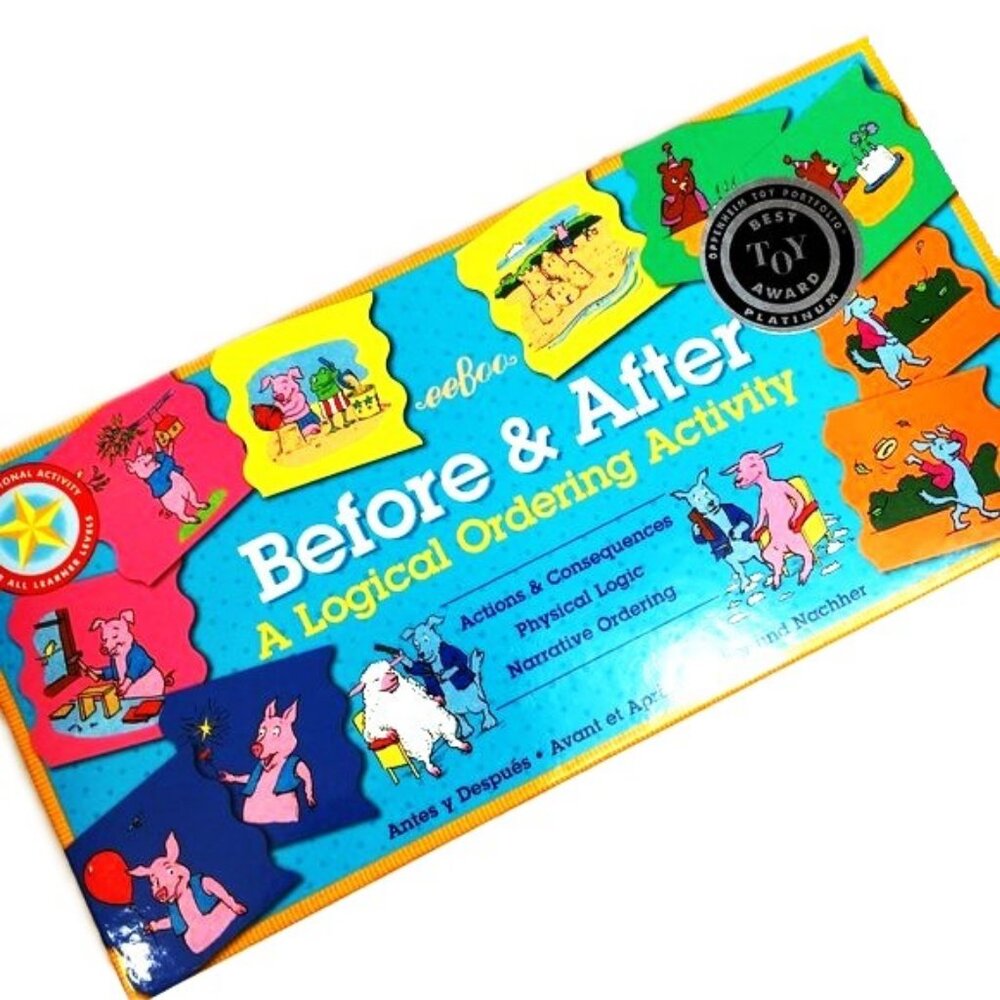 Eeboo Before & After Logical Order Matching Game NWT